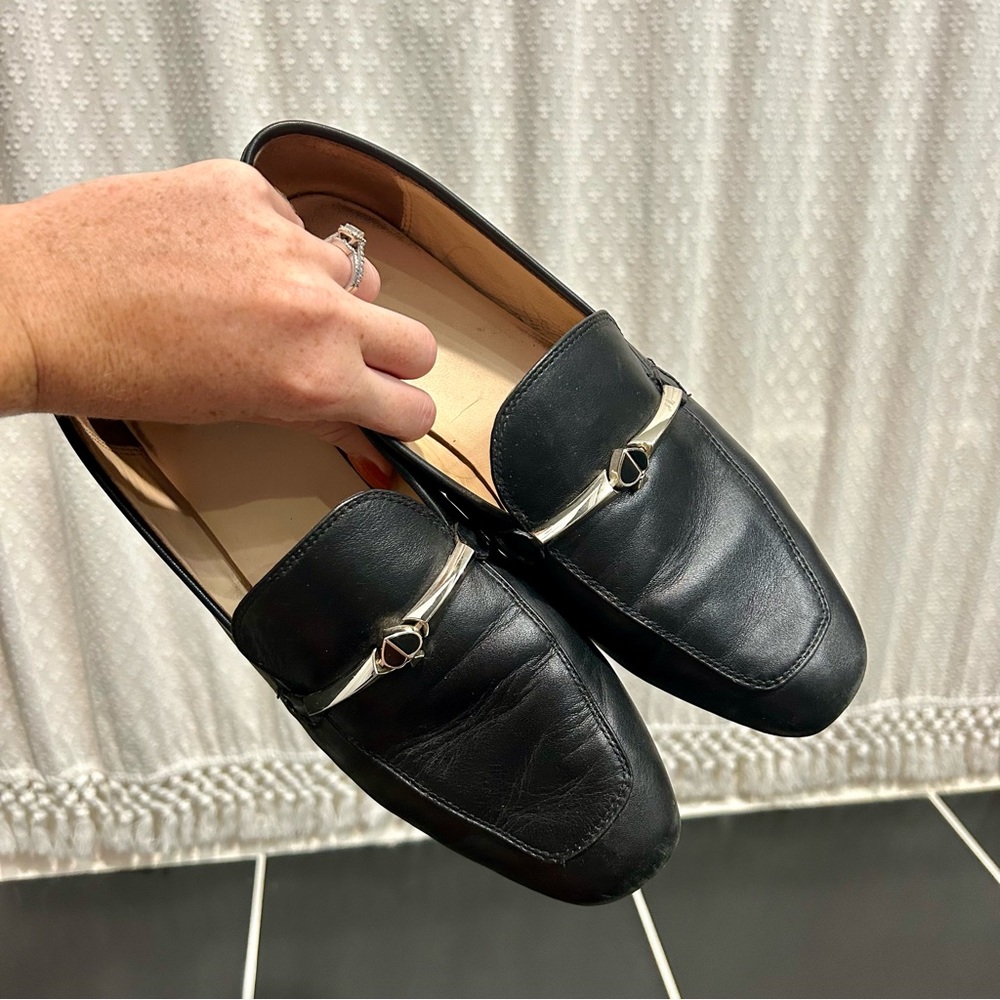Black Kate Spade Loafers size 10 ♠️